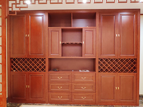 鄞州中式家居装修之中式酒柜装修效果图